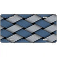 Weave Blue & Gray Metal Novelty License Plate 12" x 6" (LP)