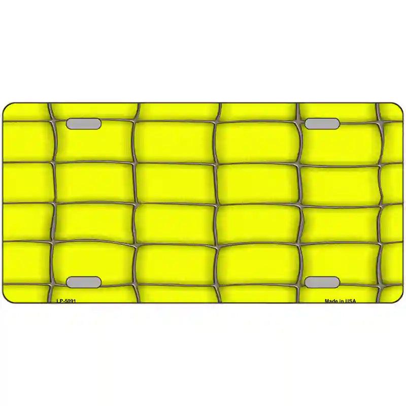 Web Yellow Metal Novelty License Plate 12" x 6" (LP)
