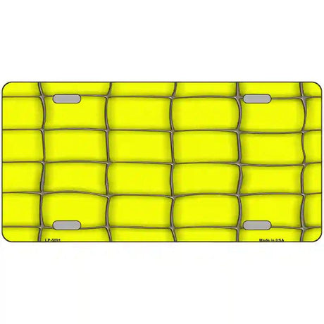 Web Yellow Metal Novelty License Plate 12" x 6" (LP)