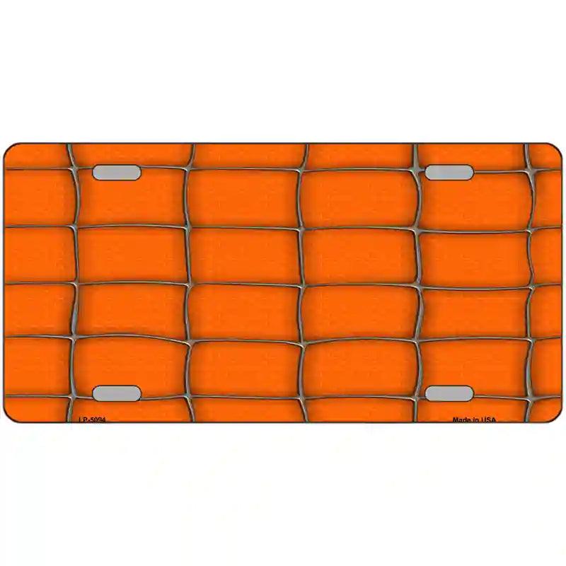 Web Orange Metal Novelty License Plate 12" x 6" (LP)