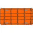 Web Orange Metal Novelty License Plate 12" x 6" (LP)