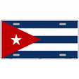 Cuba Flag Metal Novelty License Plate 12" x 6" (LP)