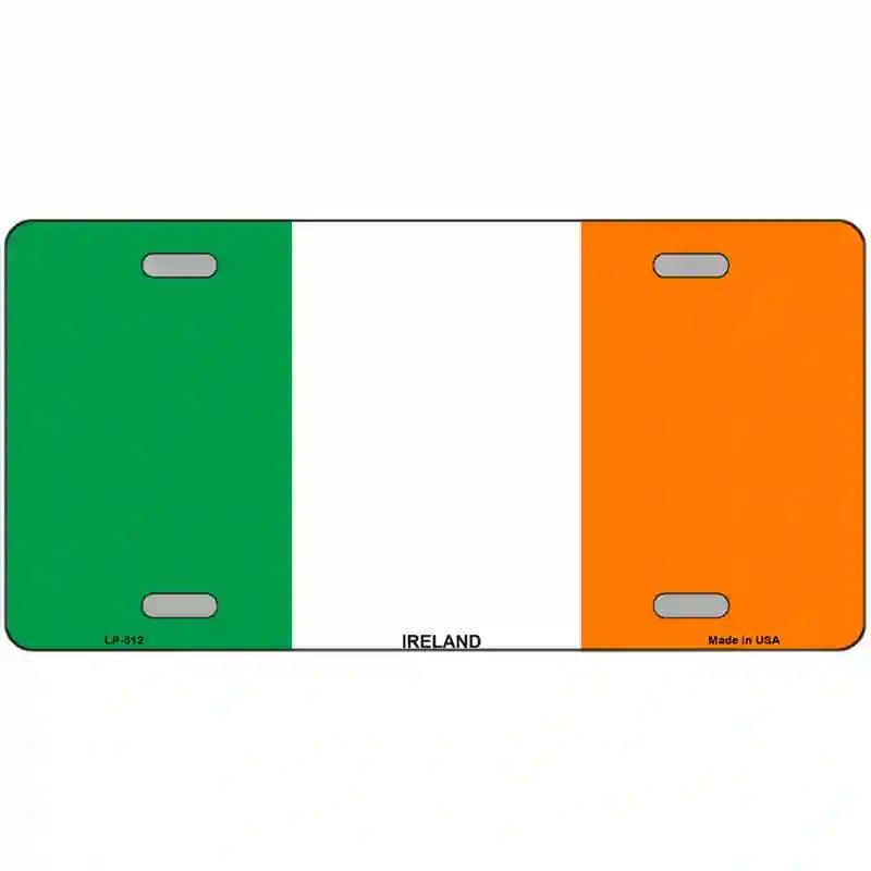 Ireland Flag Metal Novelty License Plate 12" x 6" (LP)