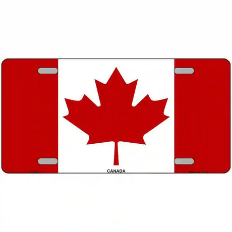 Canadian Flag Metal Novelty License Plate 12" x 6" (LP)