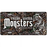 Fresh Water Monsters Metal Novelty License Plate 12" x 6" (LP)