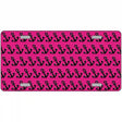 Pink Black Anchor Metal Novelty License Plate 12" x 6" (LP)