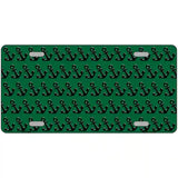 Green Black Anchor Metal Novelty License Plate 12" x 6" (LP)
