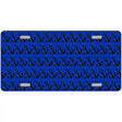 Blue Black Anchor Metal Novelty License Plate 12" x 6" (LP)