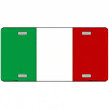 Italy Flag Metal Novelty License Plate 12" x 6" (LP)