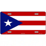 Puerto Rico Flag Metal Novelty License Plate 12" x 6" (LP)