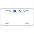 Virginia Blank Novelty Metal License Plate 12" x 6" (LP)