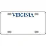 Virginia Blank Novelty Metal License Plate 12" x 6" (LP)