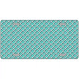Tiffany Blue White Quatrefoil Metal Novelty License Plate 12" x 6" (LP)