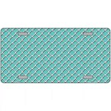 Tiffany Blue White Quatrefoil Metal Novelty License Plate 12" x 6" (LP)