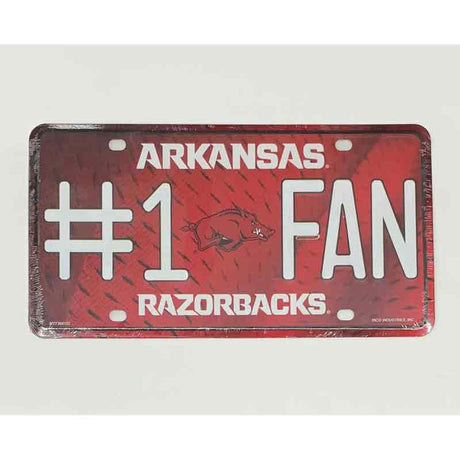 Arkansas Fan Deluxe Metal Novelty License Plate Tag LP-5527