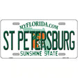 St Petersburg Florida Novelty Metal License Plate 12" x 6" (LP)