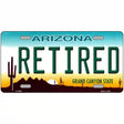 Arizona Retired Novelty Metal License Plate 12" x 6" (LP)
