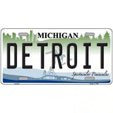 Detroit Michigan Metal Novelty License Plate 12" x 6" (LP)
