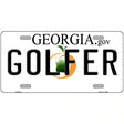 Golfer Georgia Novelty Metal License Plate 12" x 6" (LP)
