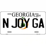 N Joy Ga Georgia Novelty Metal License Plate 12" x 6" (LP)