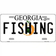 Fishing Georgia Novelty Metal License Plate 12" x 6" (LP)