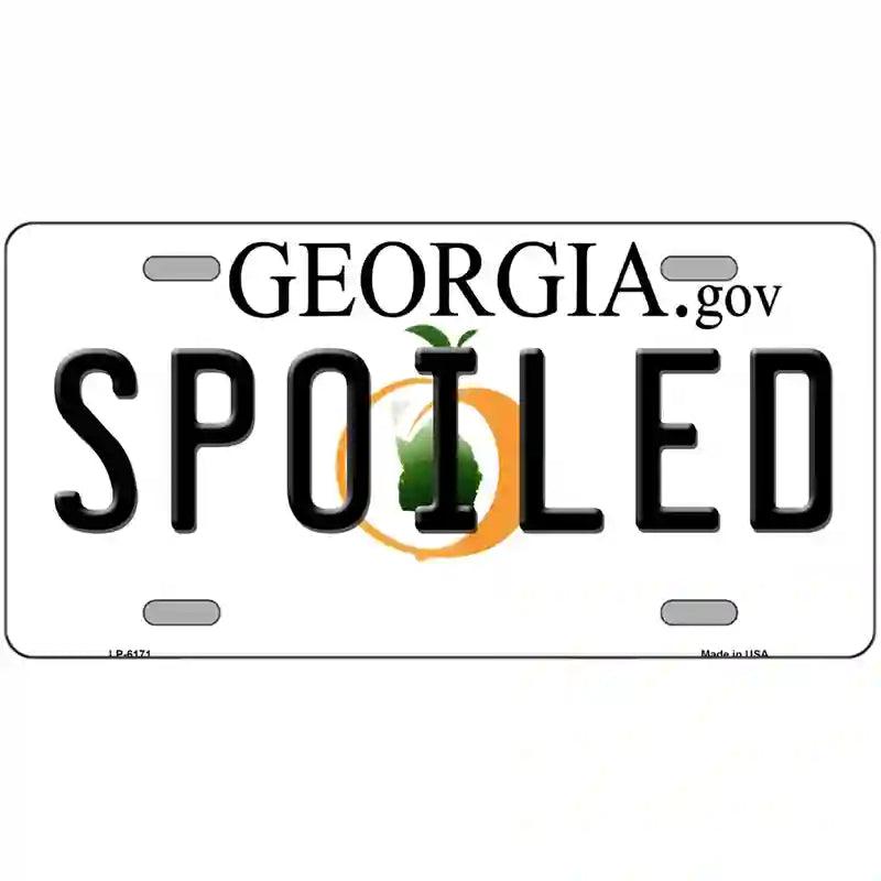 Spoiled Georgia Novelty Metal License Plate 12" x 6" (LP)