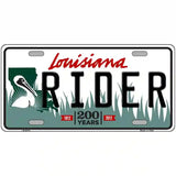 Rider Louisiana Novelty Metal License Plate 12" x 6" (LP)