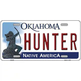 Hunter Oklahoma Novelty Metal License Plate 12" x 6" (LP)