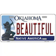 Beautiful Oklahoma Novelty Metal License Plate 12" x 6" (LP)