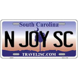 N Joy SC South Carolina Novelty Metal License Plate 12" x 6" (LP)