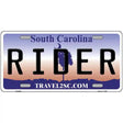 Rider South Carolina Novelty Metal License Plate 12" x 6" (LP)