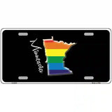 Minnesota Rainbow Metal Novelty License Plate 12" x 6" (LP)