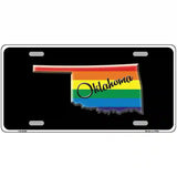 Oklahoma Rainbow Metal Novelty License Plate 12" x 6" (LP)