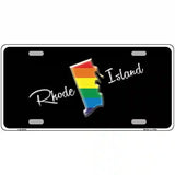 Rhode Island Rainbow Metal Novelty License Plate 12" x 6" (LP)
