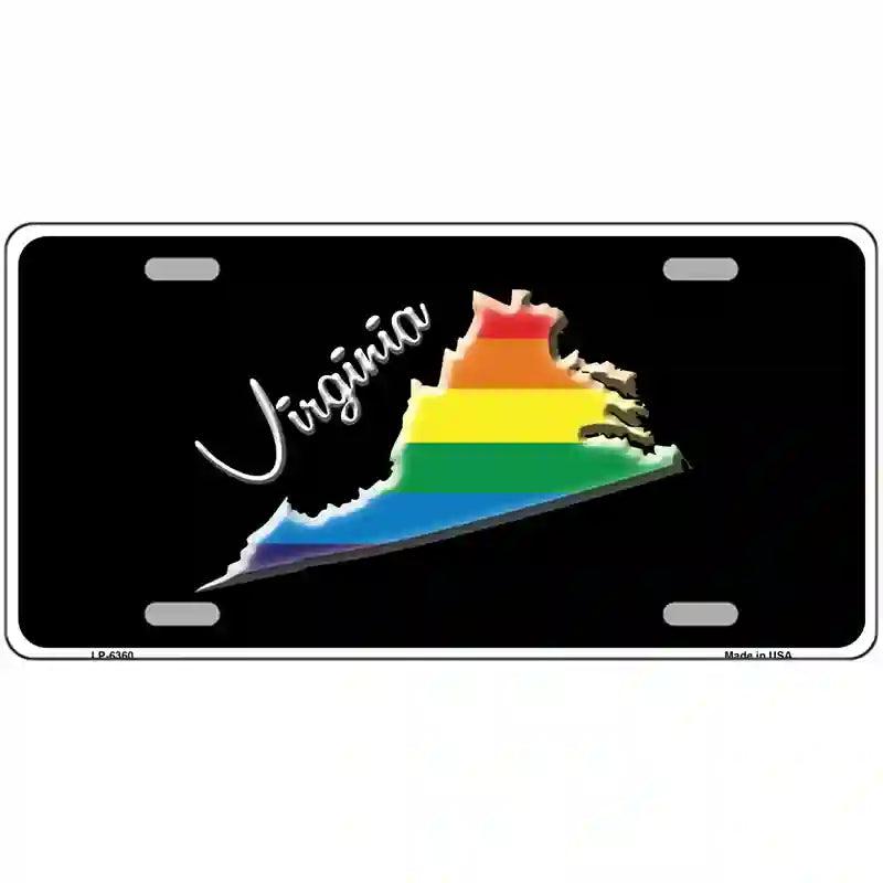 Virginia Rainbow License Plate | Smart Blonde