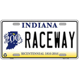 Raceway Indiana Novelty Metal License Plate 12" x 6" (LP)