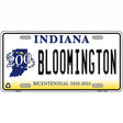 Bloomington Indiana Novelty Metal License Plate 12" x 6" (LP)
