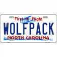 Wolfpack North Carolina Novelty Metal License Plate 12" x 6" (LP)