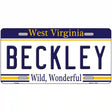 Beckley West Virginia Novelty Metal License Plate 12" x 6" (LP)