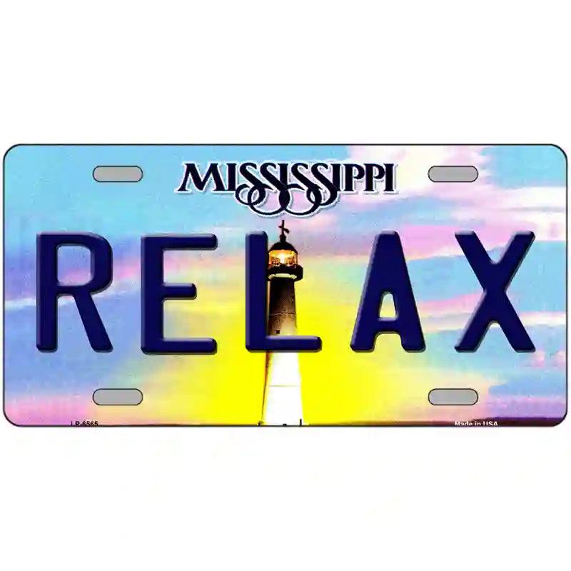 Relax Mississippi Novelty Plate | Smart Blonde