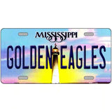 Golden Eagles Mississippi Novelty Metal License Plate 12" x 6" (LP)