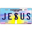 Jesus Mississippi Novelty Metal License Plate 12" x 6" (LP)