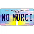 No Murci Mississippi Novelty Metal License Plate 12" x 6" (LP)