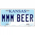 MMM Beer Kansas Novelty Metal License Plate 12" x 6" (LP)