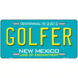 Golfer New Mexico Novelty Metal License Plate 12" x 6" (LP)