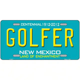 Golfer New Mexico Novelty Metal License Plate 12" x 6" (LP)