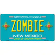 Zombie New Mexico Novelty Metal License Plate 12" x 6" (LP)