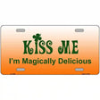 Kiss Me Metal Novelty License Plate 12" x 6" (LP)