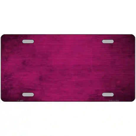 Pink Oil Rubbed Solid Metal Novelty License Plate 12" x 6" (LP)