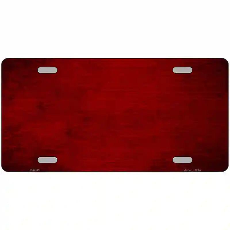 Red Oil Rubbed Solid Metal Novelty License Plate 12" x 6" (LP)